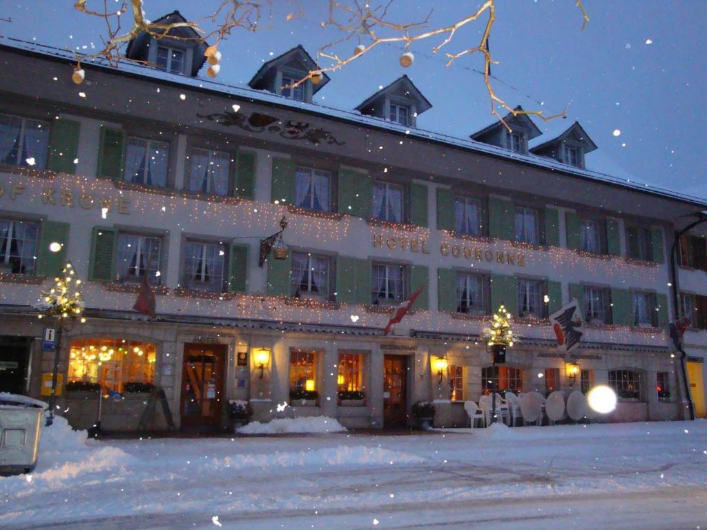 Hotel Restaurant Krone Aarberg Екстер'єр фото